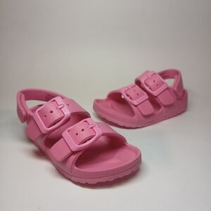 Little Girks Pink Cat & Jack Footbed Sandals. Size 7